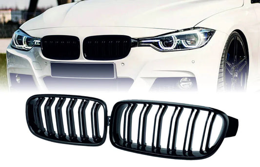 BMW F30 / F31 Performance-stiilis neeruvõre, läikiv must